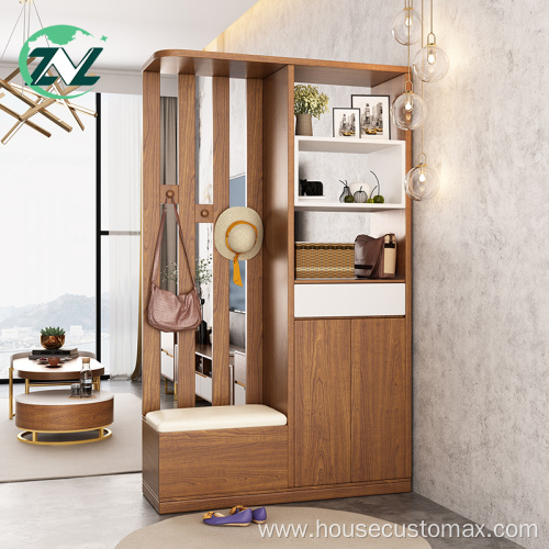 Wooden Shoes Cabinet Hang Clothes Shoe Racks